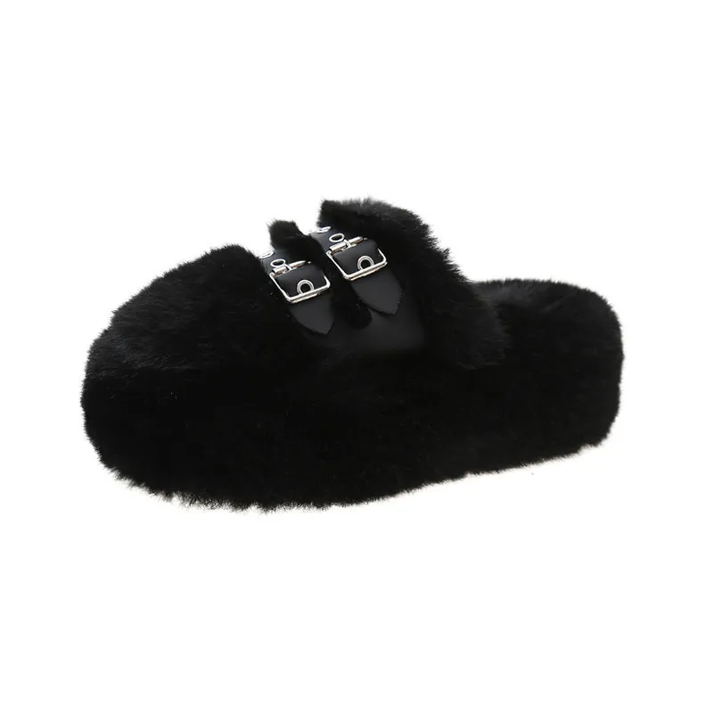 Women's Thickened Wrapping Slippers - Black