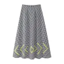 Black Plaid Skirt