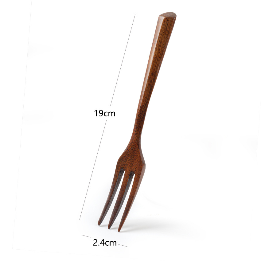 ★Nanmu Triangle Handle Fork