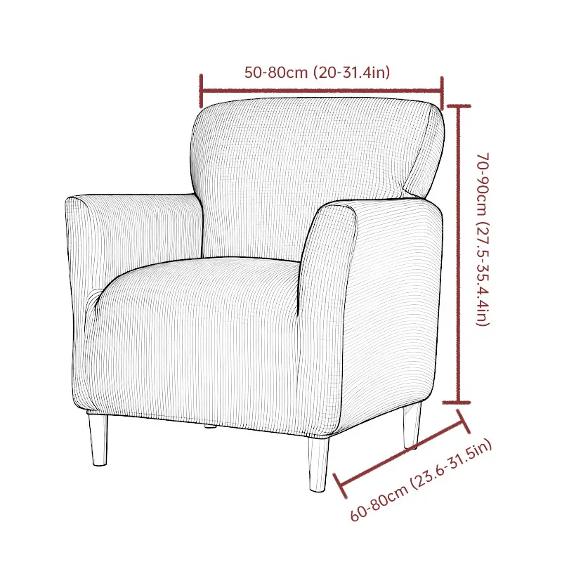 All-inclusive Elastic Corn Grid Sofa Cover, Universal Dust-proof Cover For Single-seat Small Sofas