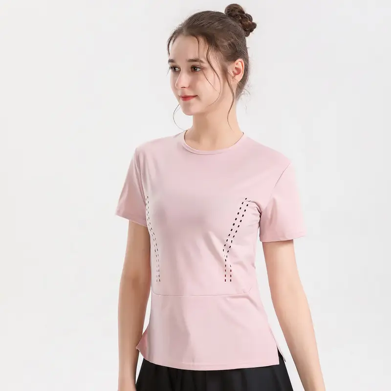 Running Sports Fitness Breathable And Loose Short-sleeved Top