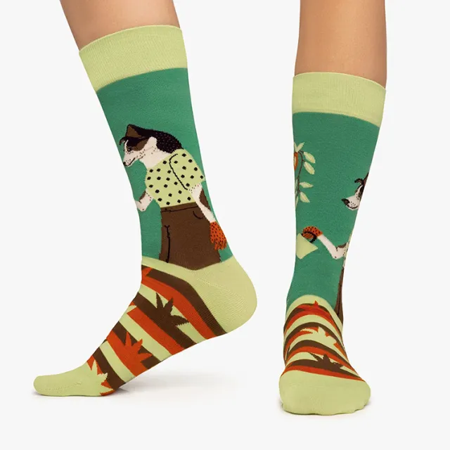 Creative Cartoon Dog Animal Trendy Jacquard Cotton Socks Lady Dog Free Size - Shop at LoveMi