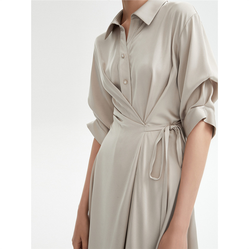 Women's High-grade Shirt Dress Summer Polo Dress