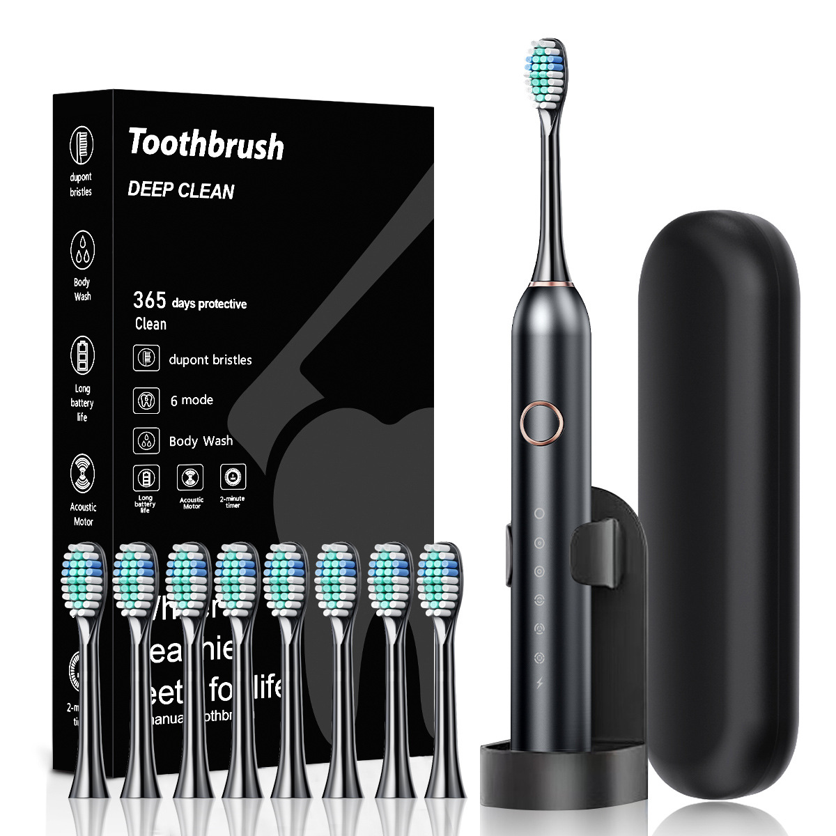 Title 4, Electric USB Charging Soft-bristle Toothbrush