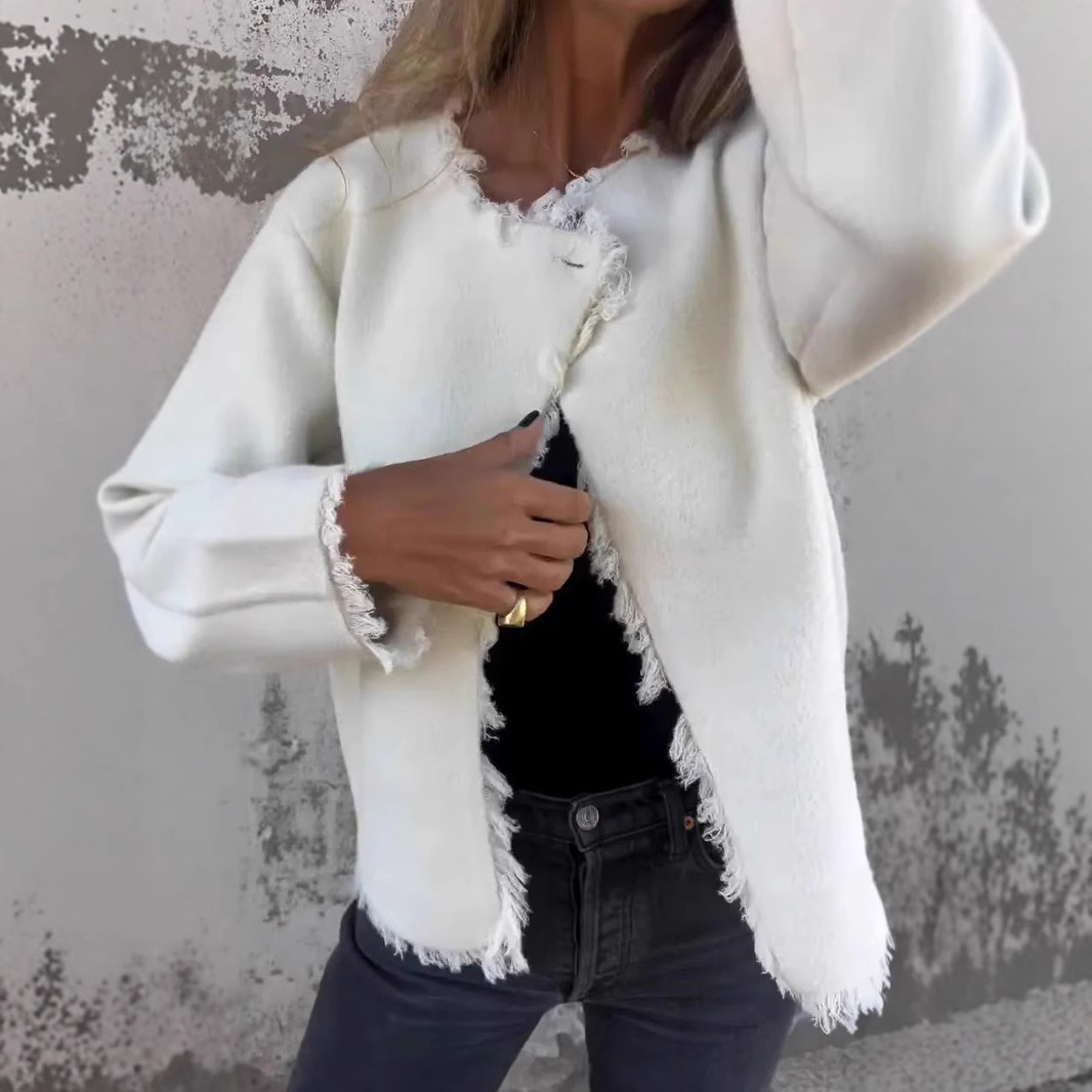 Fashion Casual Crew Neck Top Long Sleeve Women's Clothing