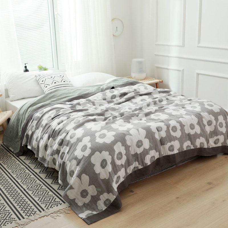 Pure Cotton Gauze Five-layer Soft Single Double Thin Towel Blanket