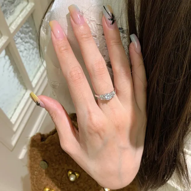 Zircon Butterfly Gypsophila Ring For Women Az00638 - Shop at LoveMi