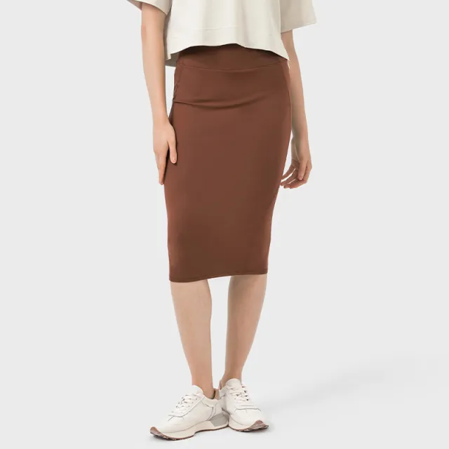 High Elastic Temperament Entry Lux Skirt Female Cocoa Color - Shop at LoveMi