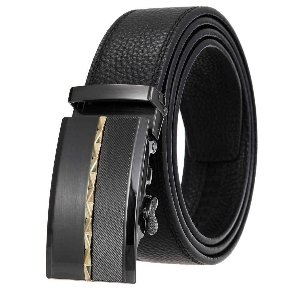 Title 16, New Mens Automatic Buckle Leather Belt