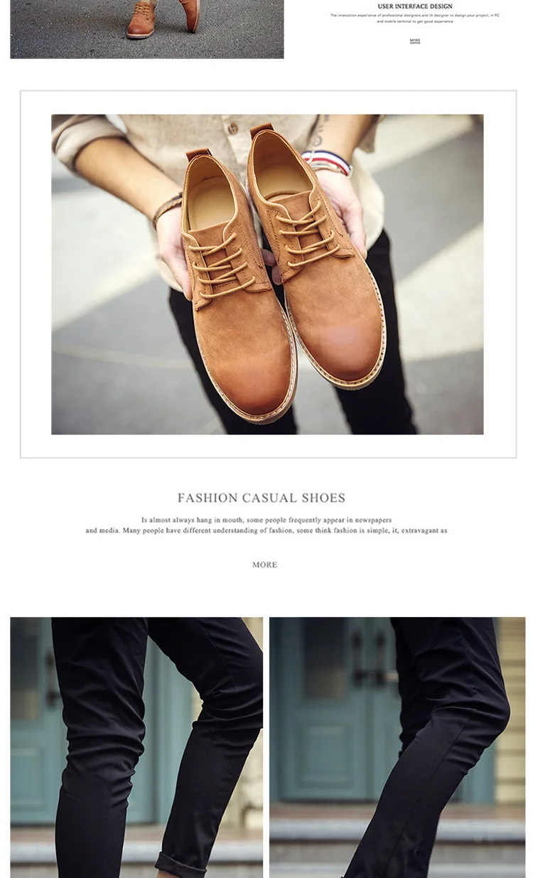 Title 10, Spring fashion casual British leather shoes