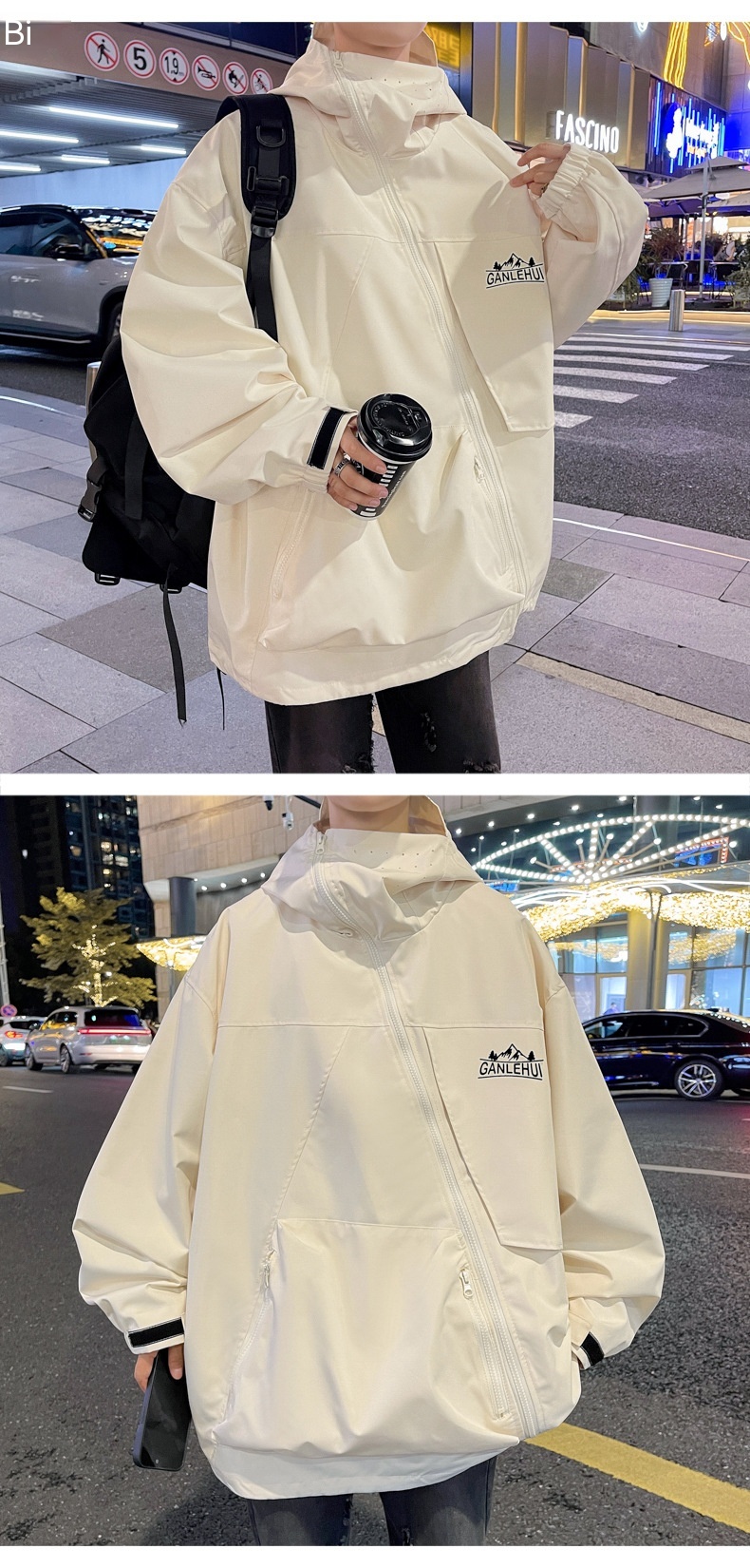 Winter Outdoors Travel Hooded Men's Waterproof Jacket