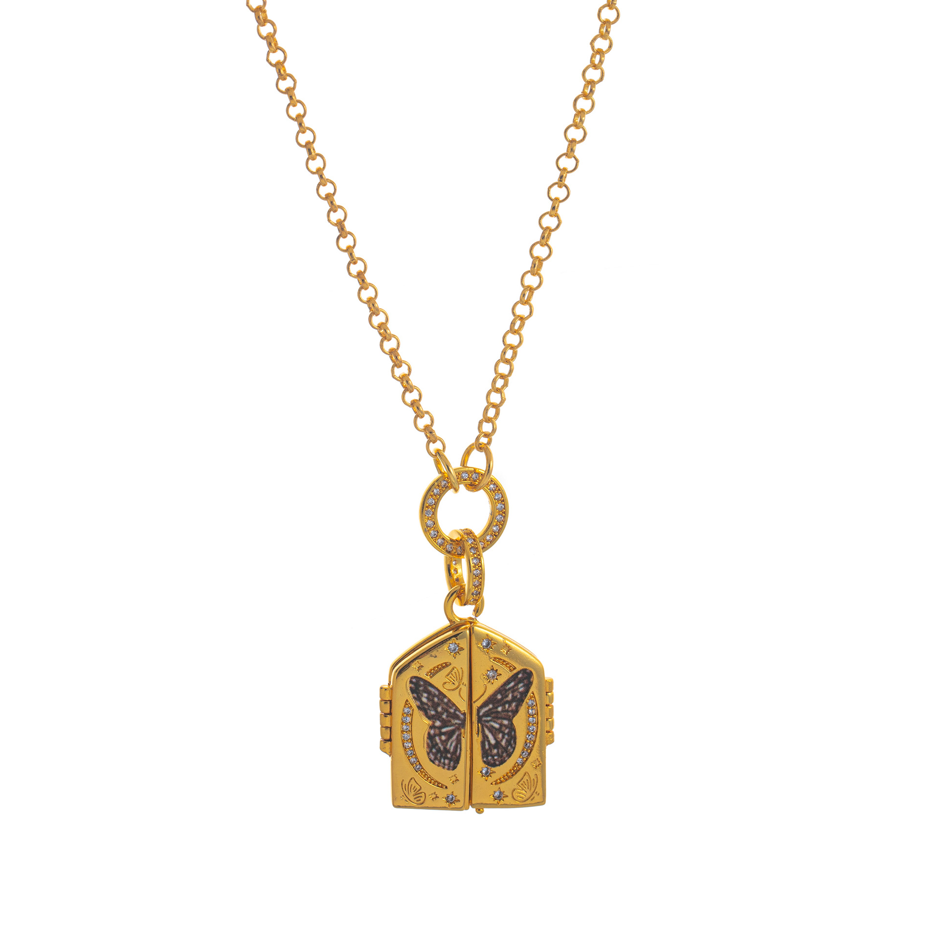 Rebirth Door Hand-Drawn Flower And Heart Pendant Sweater Chain - 6
