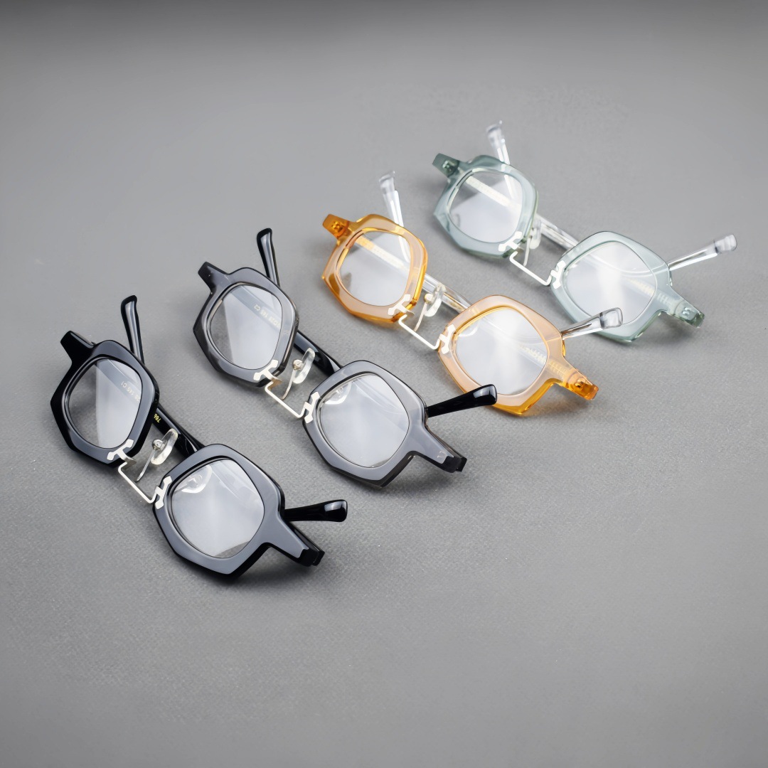 Retro Niche Acetate Eyeglass Frames - Unisex Optical Glasses with Classic Design for Daily Wear