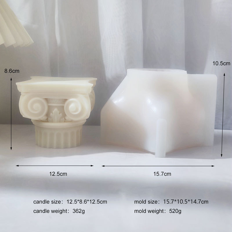 Roman Pillar Candle Silicone Mold - Image 9