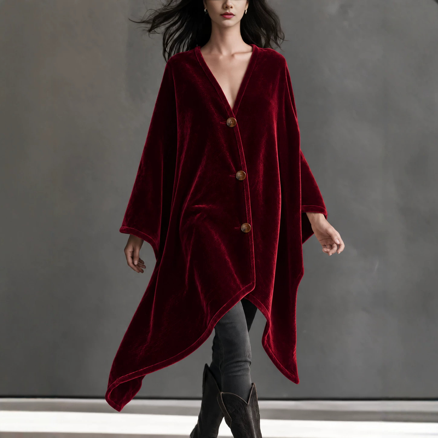 Women's V-Neck Long Sleeve Cardigan Sweater - Casual Knit Open Front Top for Daily Wear