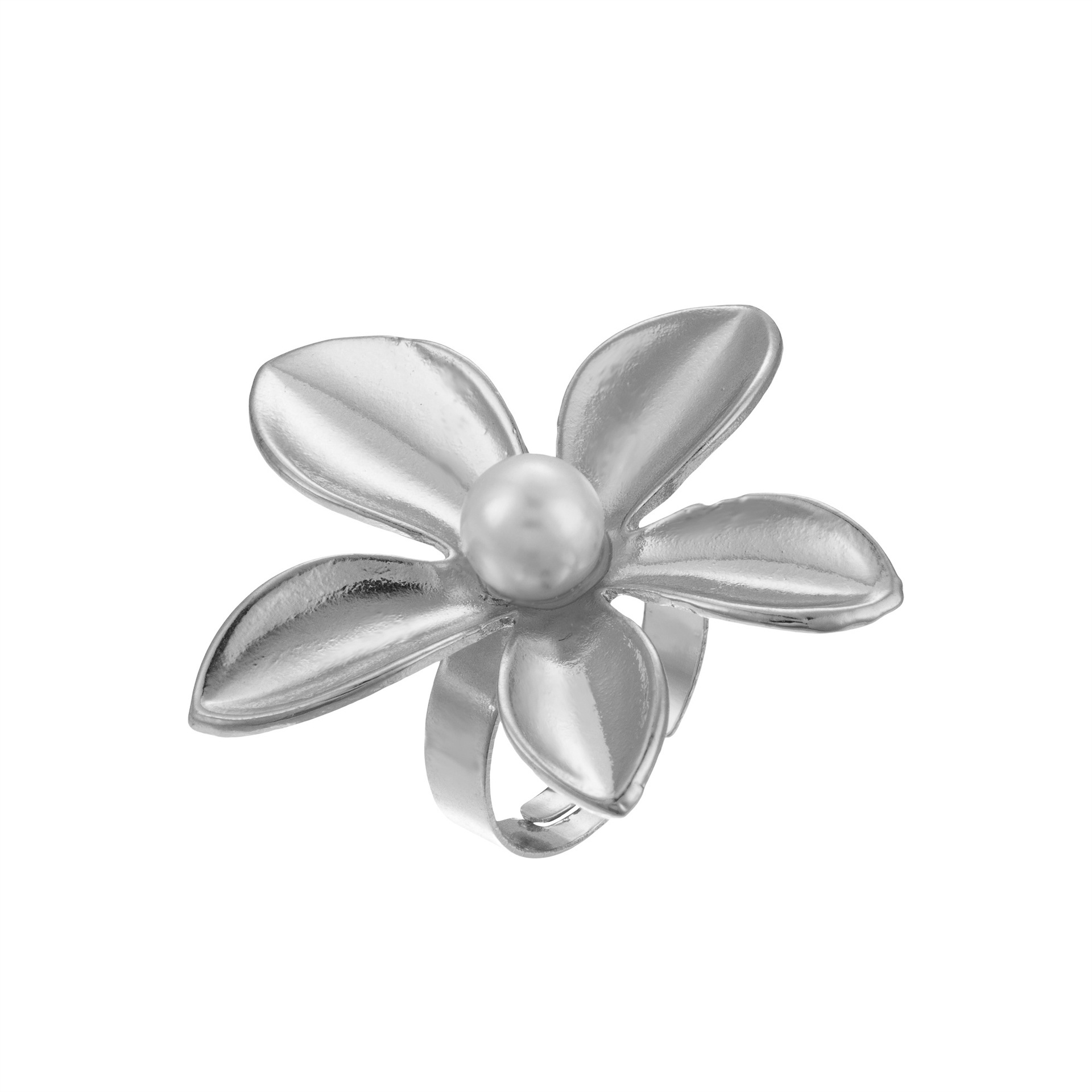 Five Petal Flower Stereo Flower Open Ring