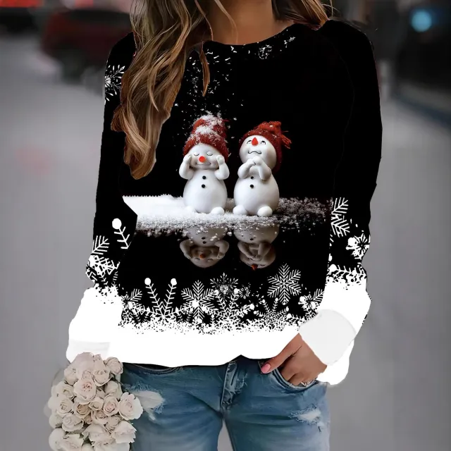 Women's Daily Casual Christmas Digital Printing Sweater Color Xl - Shop at LoveMi