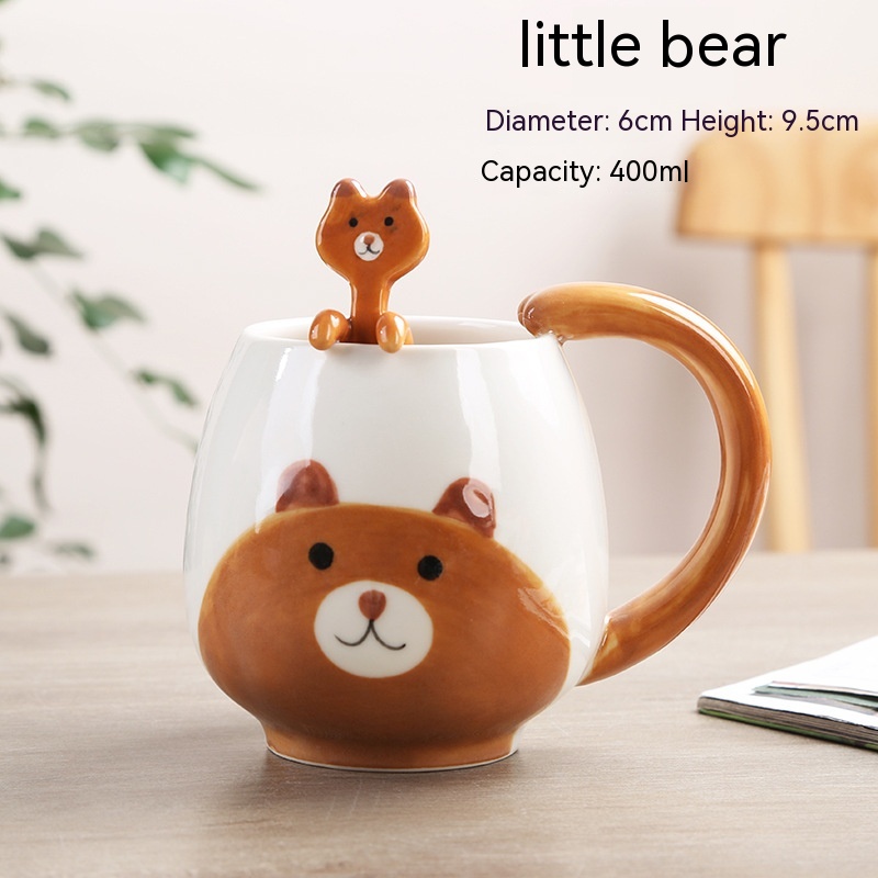 Cute Cartoon Animal Ceramic Cup