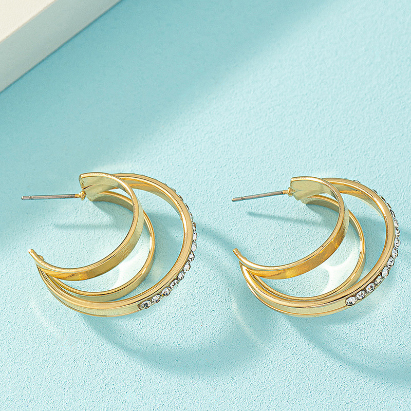 Retro Metal French-style Earrings For Women