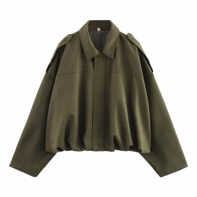 Women's European And American Style French Suede Texture Effect Coat Top Xl - Shop at LoveMi