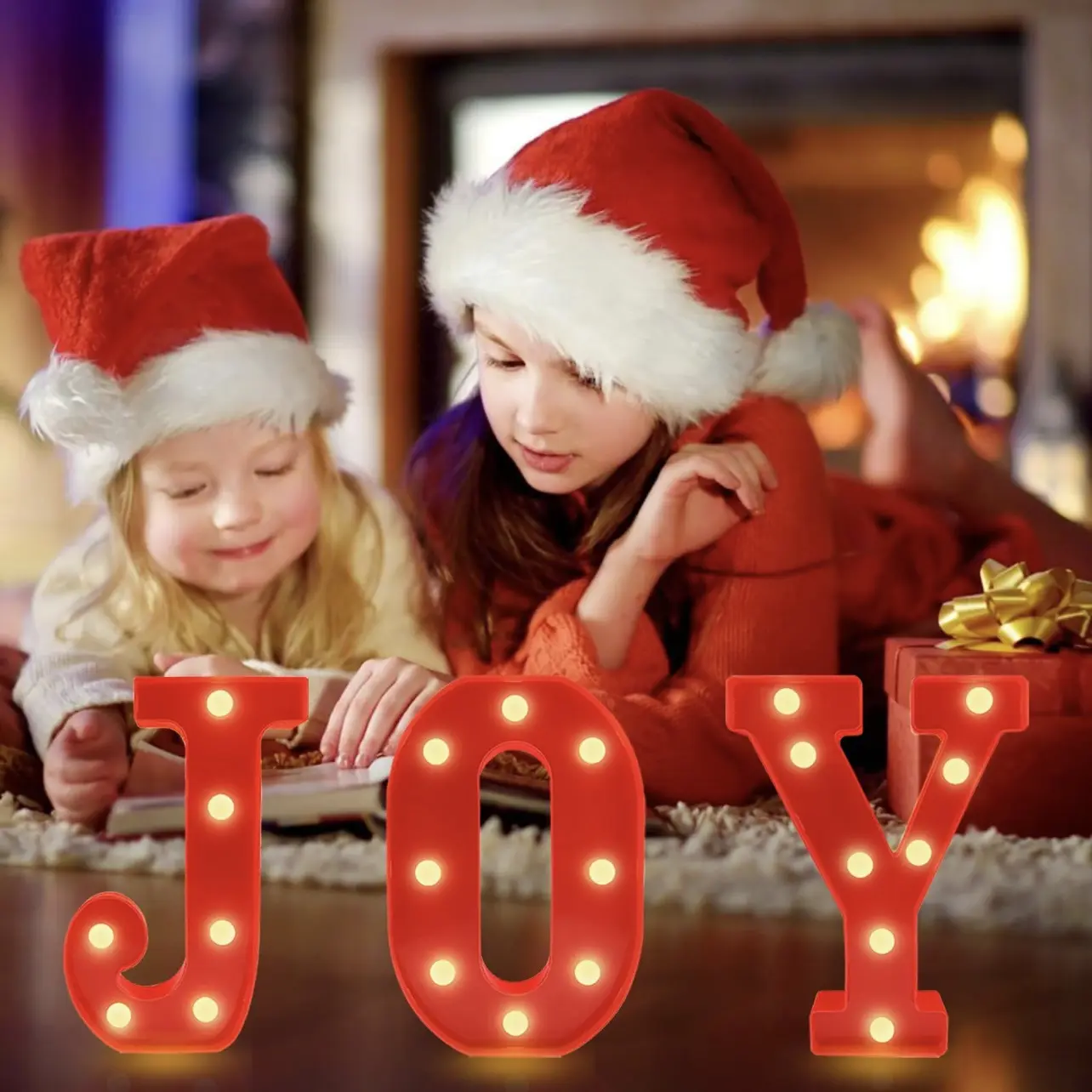 Merry Christmas Letter Light JOY Decorative Letters