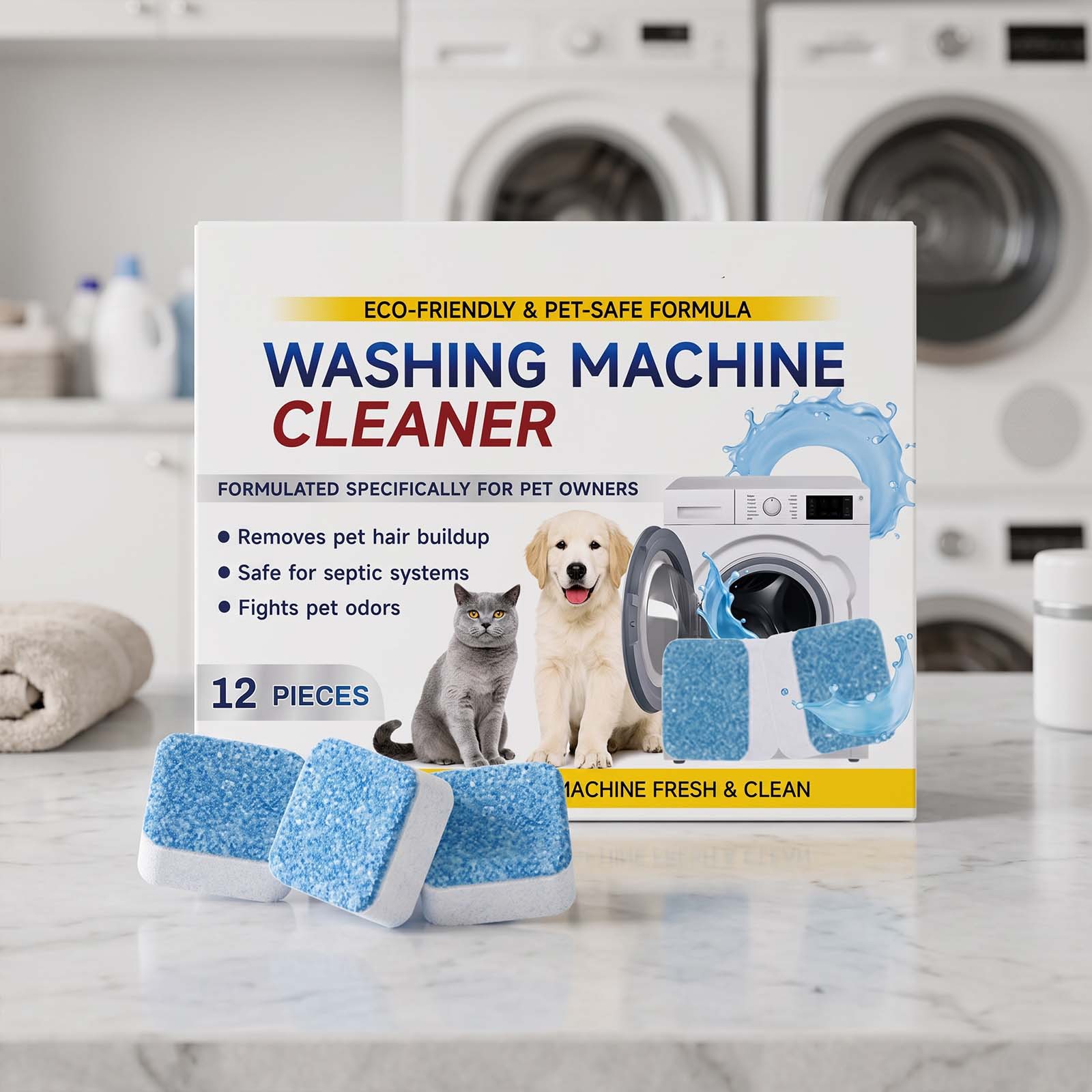 Non-removable Wash-and-disassemble Inner-cylinder Lint-cleaning Tablets