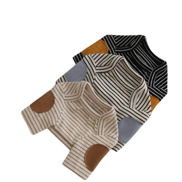 Striped Base-Layer Hoodie For Small Dogs