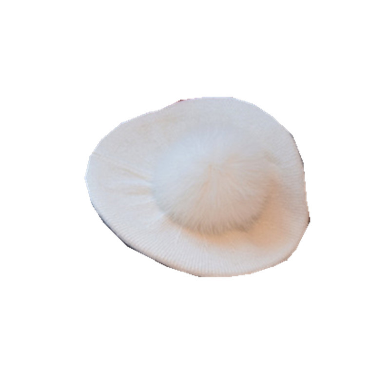 Women's Thin Autumn And Winter Knitting Warm Fur Ball Hat