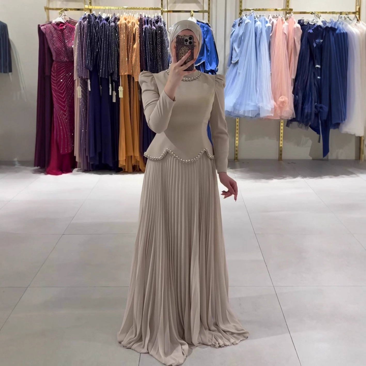 Womens Casual And Stylish Mock-neck Top And Skirt Set