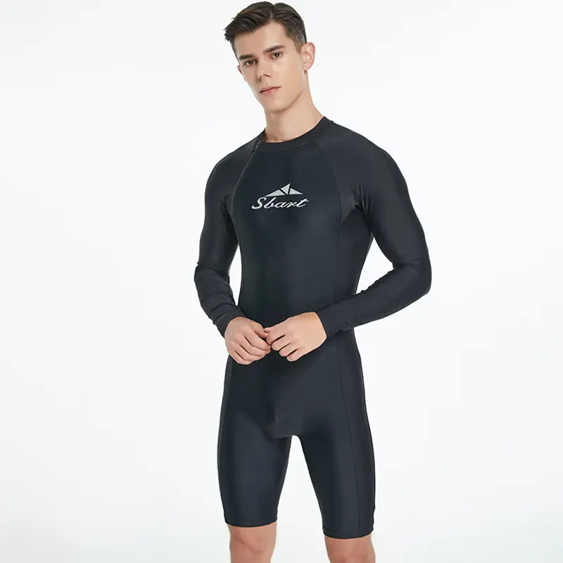 Men's One-piece Swimsuit Tight Long Sleeve Sun