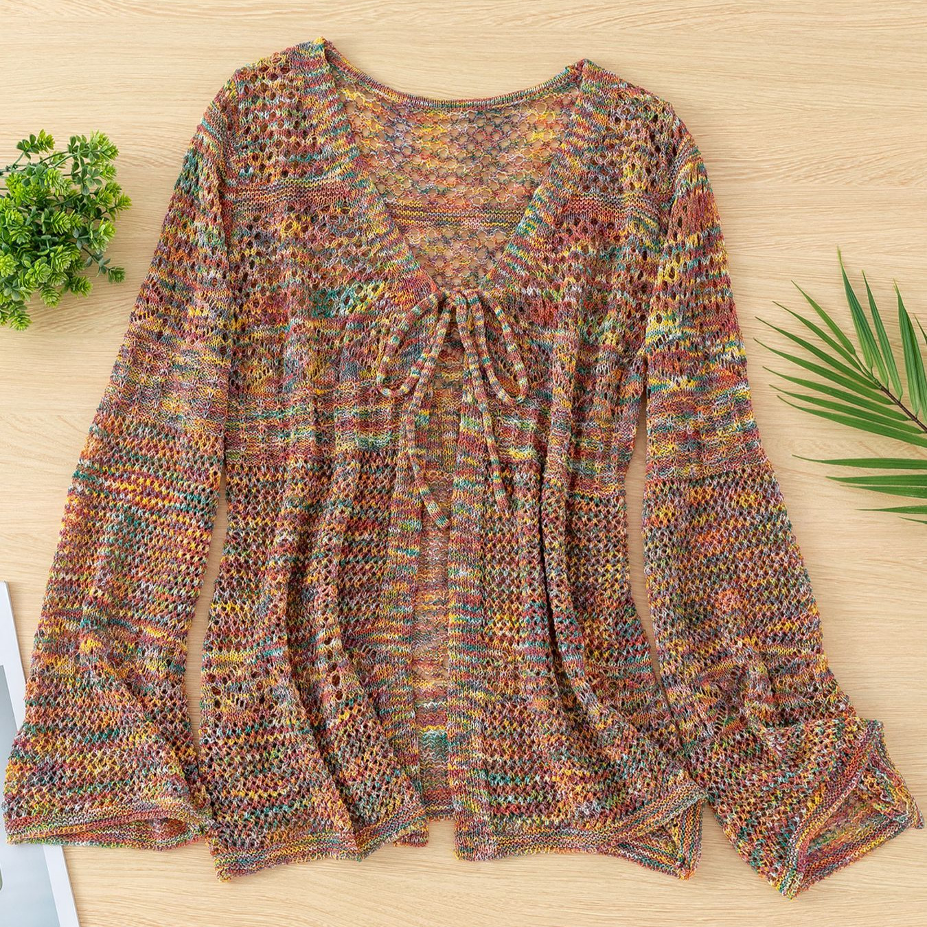 Womens Fashionable Hollow-out Sexy Versatile Cardigan