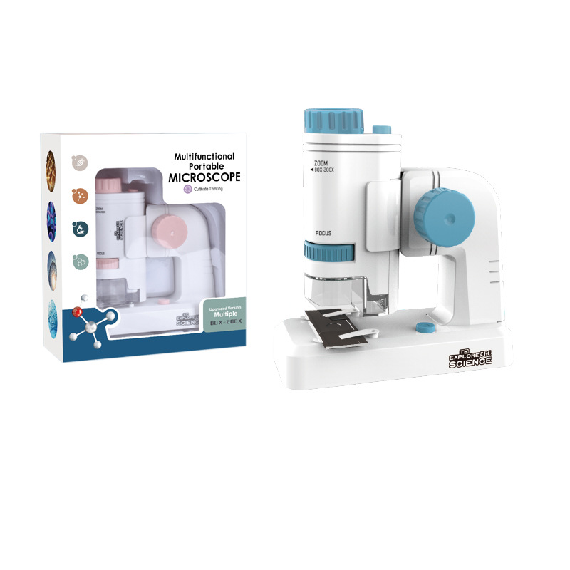 8608 Microscope English Blue