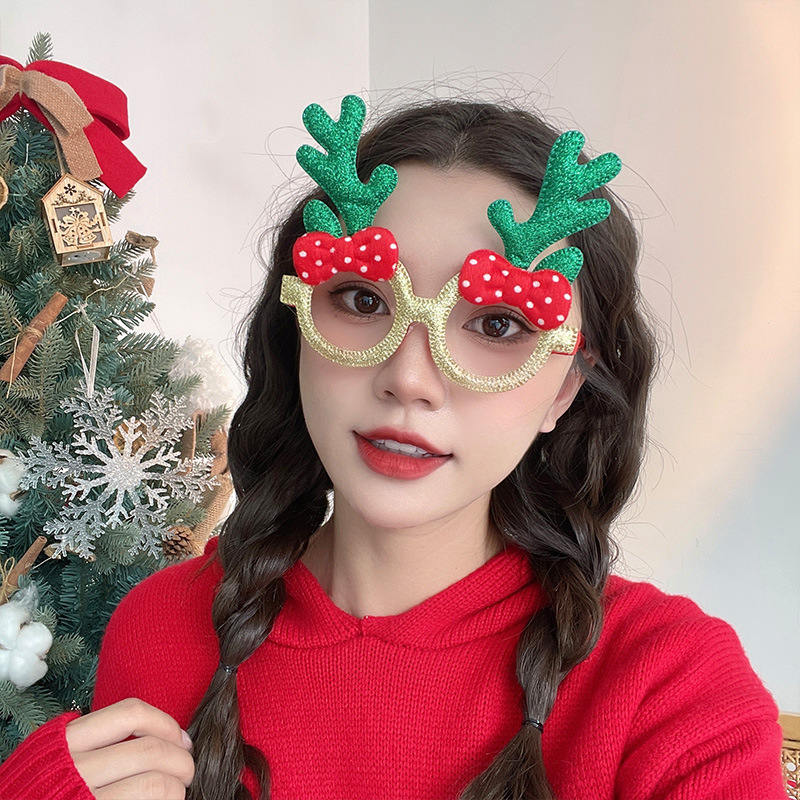 Bow Antlers Glasses Green