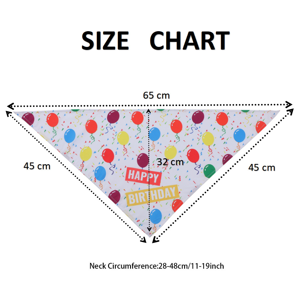 Factory-direct Cross-border New Product Pet Birthday Bib