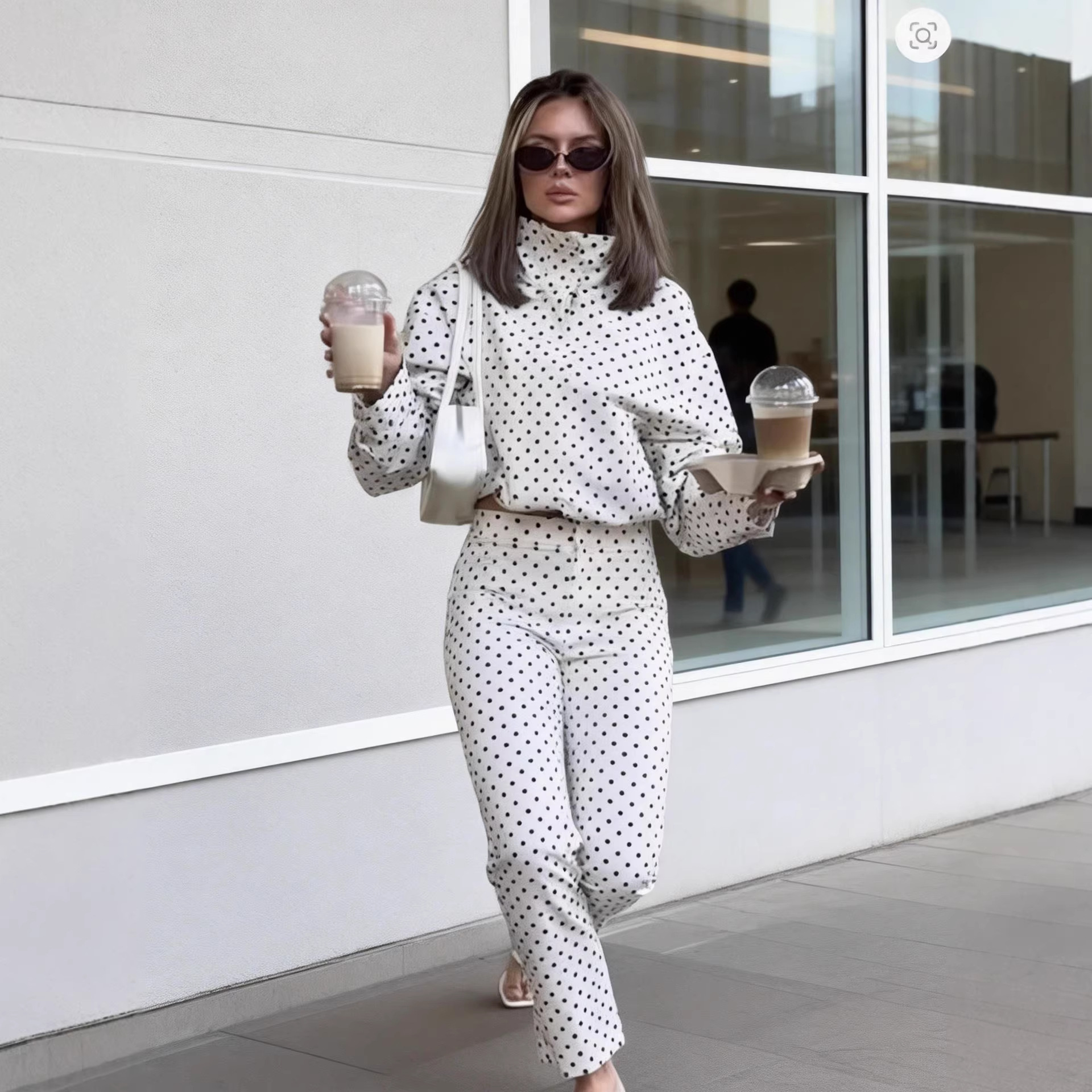 Stylish Minimalist Casual Womens Long Sleeve Set