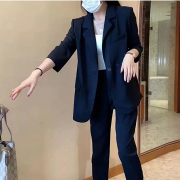 Plus Size Suit Coat Harem Pants Two-piece Set