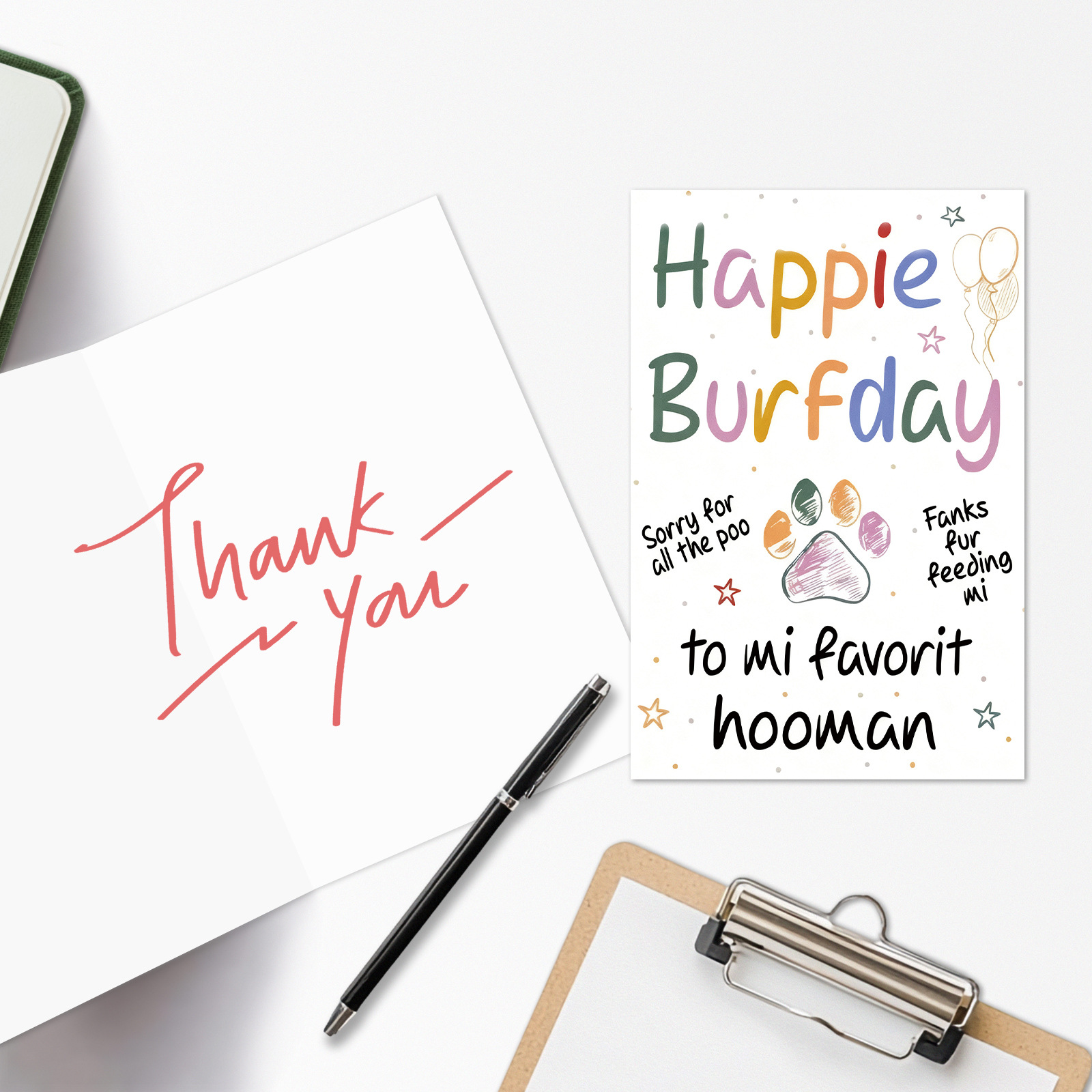 Birthday Greeting Card And Envelope Set
