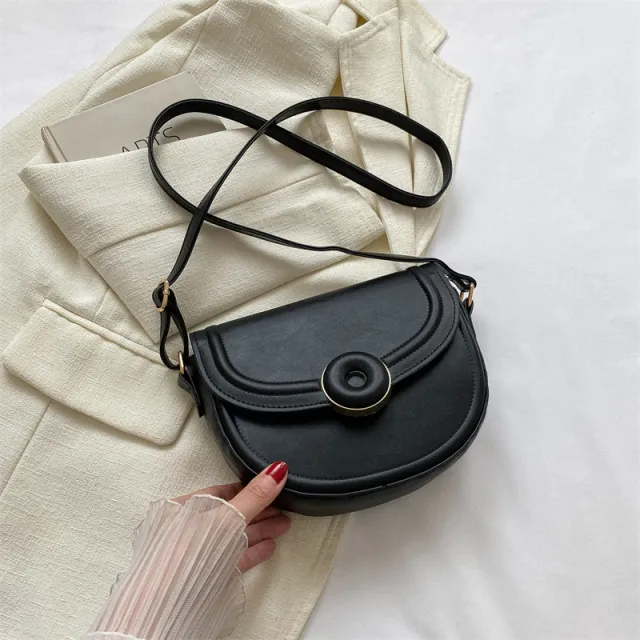 Special interest Design Textured One shoulder Underarm Bag Women Black - Shop at LoveMi