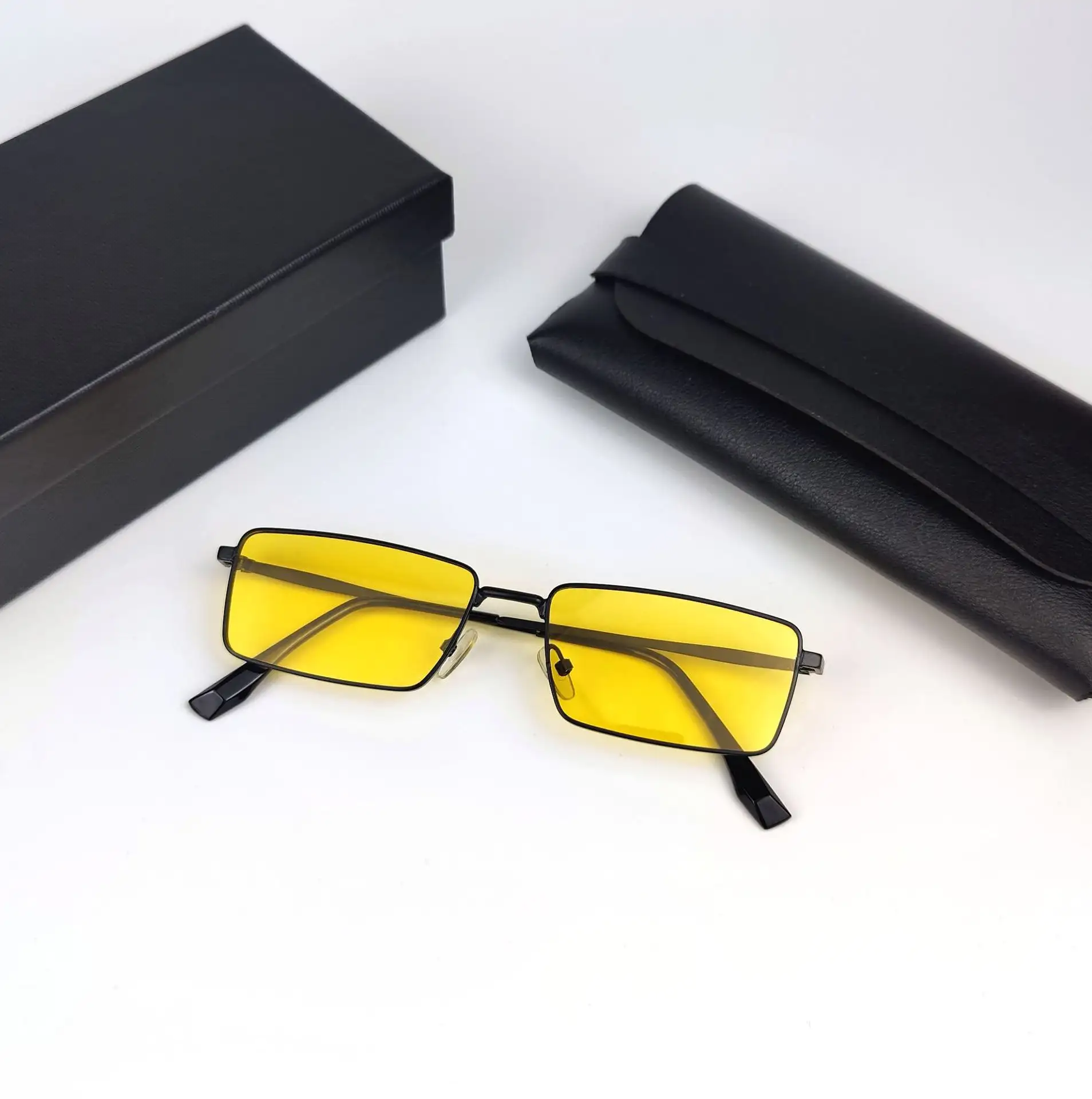 Night Super Clear Yellow Film Car Men's Sunglasses