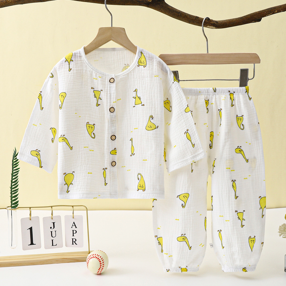 Boys Long-sleeve Cotton Top And Pants Set — foto 5