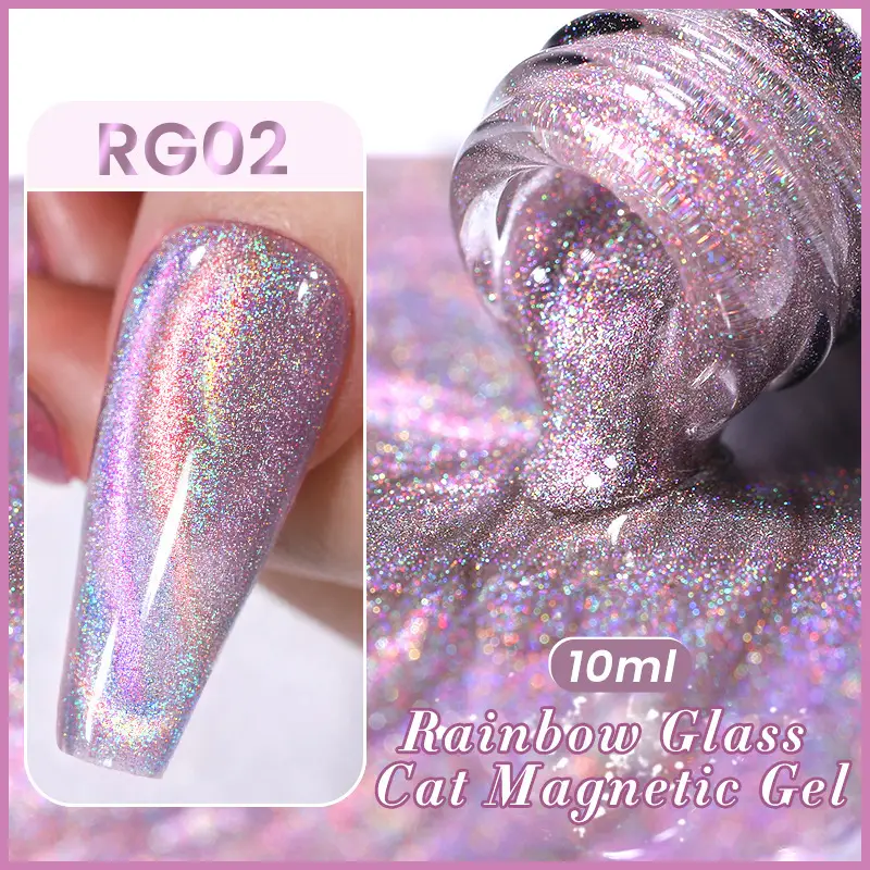 New Three-color Aurora Rainbow Cat Eye Gel Polish Phototherapy Plastic