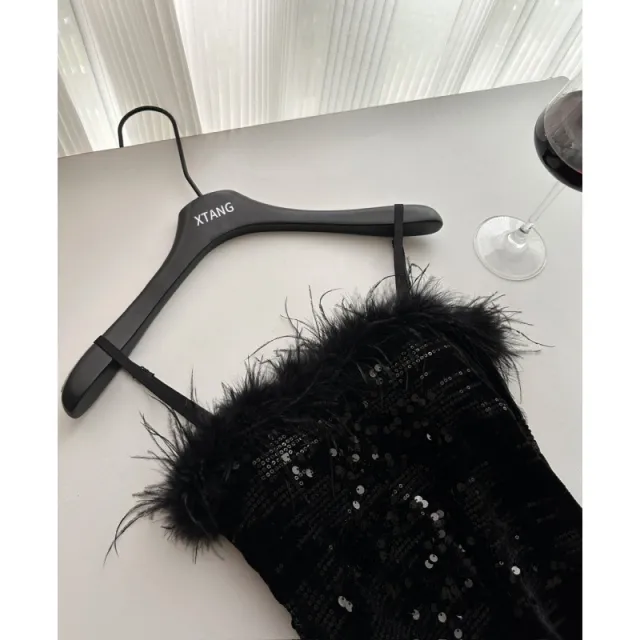 Gentle Birthday Sweet And Spicy Slim Tube Top Fishtail Dress Black - Shop at LoveMi