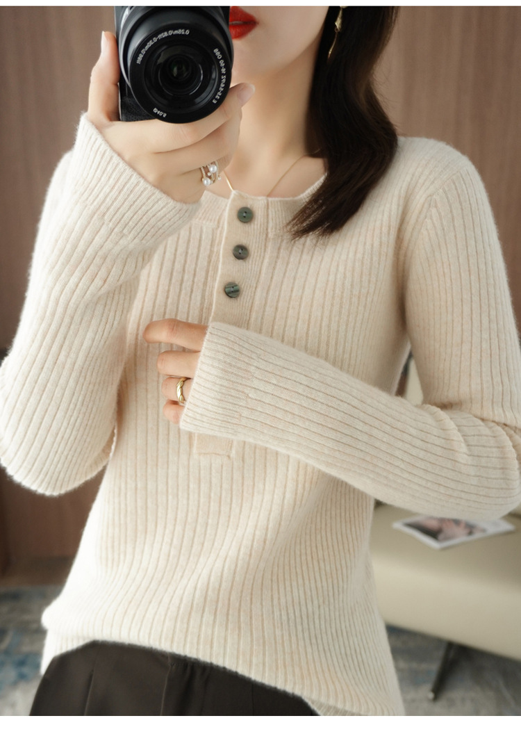 Title 1, New Cashmere Sweater Womens Round Neck Long Sl...