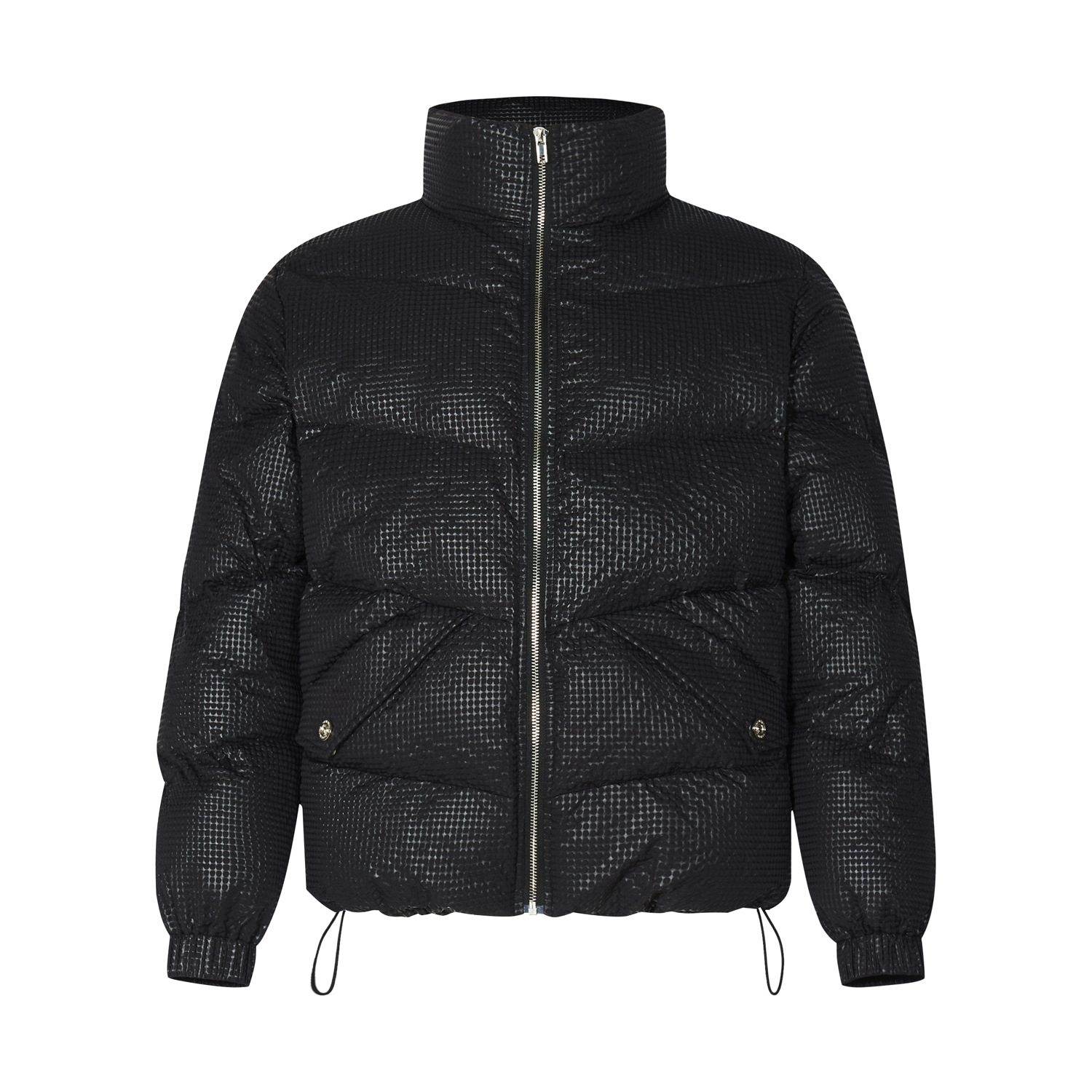 American Street Half Turtleneck Winter Thermal Cotton padded Coat Black - Shop at LoveMi