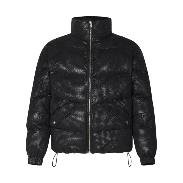 American Street Half Turtleneck Winter Thermal Cotton padded Coat Black - Shop at LoveMi