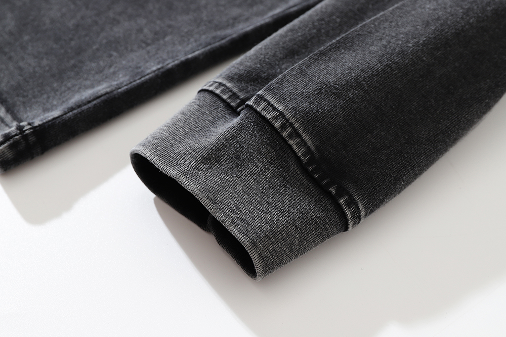 Heavy Double Yarn Pure Cotton Fried Flower Long Sleeve