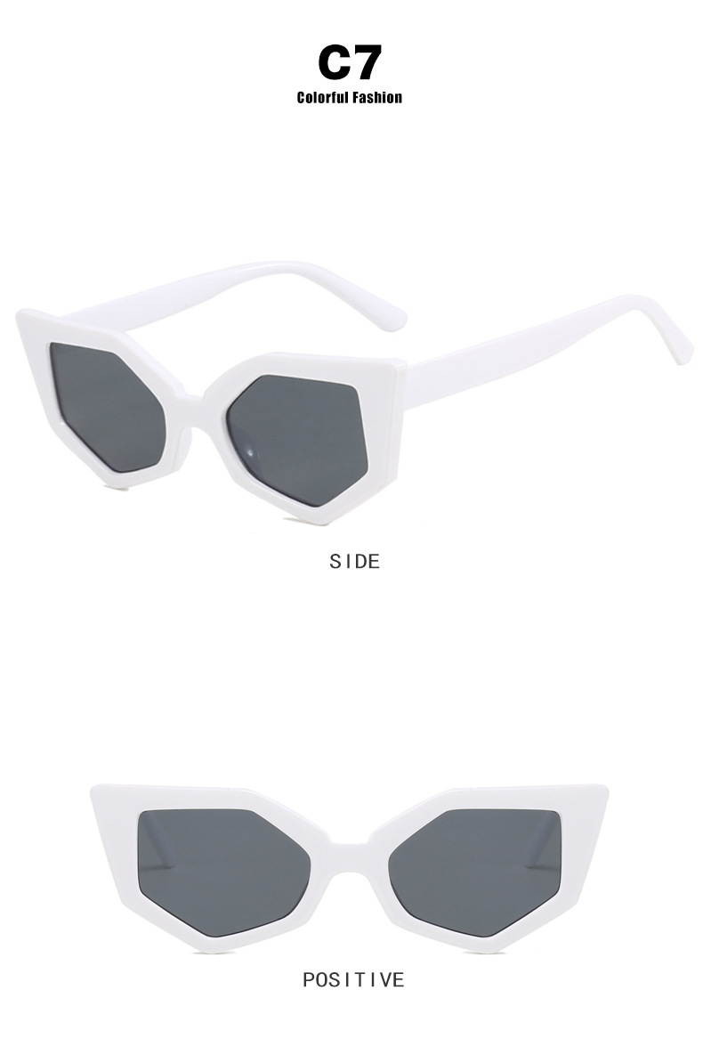 Fashion Polygon Hip Hop Irregular Sunglasses - Image 7