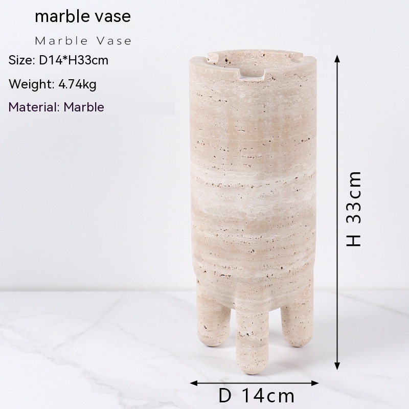 Yellow Cave Stone Vase High