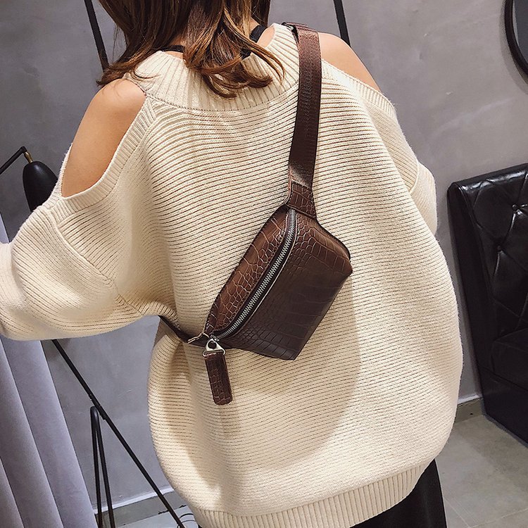 Title 6, Stone pattern single shoulder messenger bag