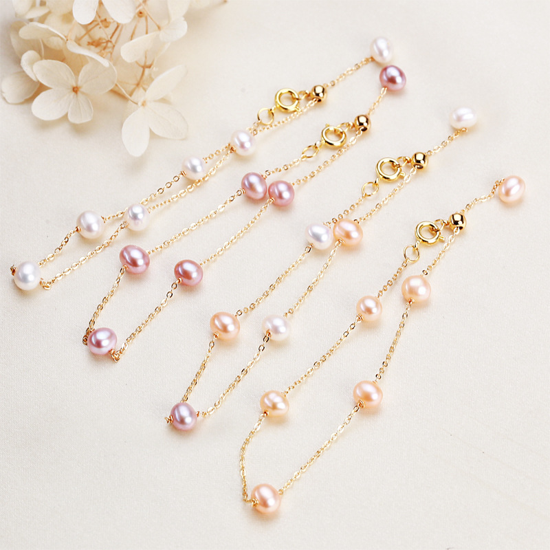 Baby's Breath Real Pearl Bracelet For Women